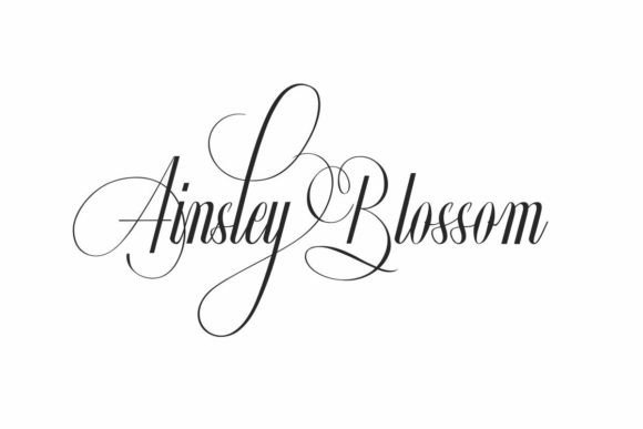 Ainsley Blossom: Romantic Font for Designers