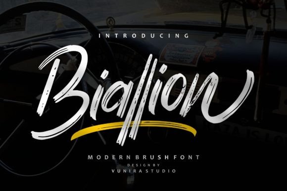 Biallion: A Modern Handwritten Font