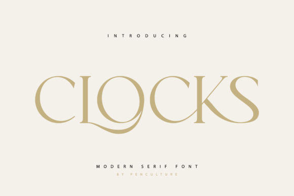 Clocks Serif Font for Editorial Design and Publishing