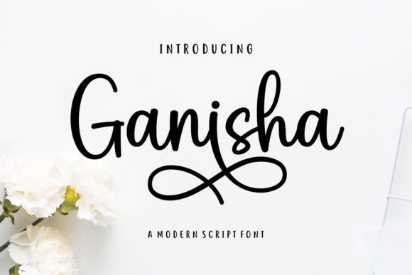 Ganisha: A Modern Script Font That Adds Warmth to Real Branding Work