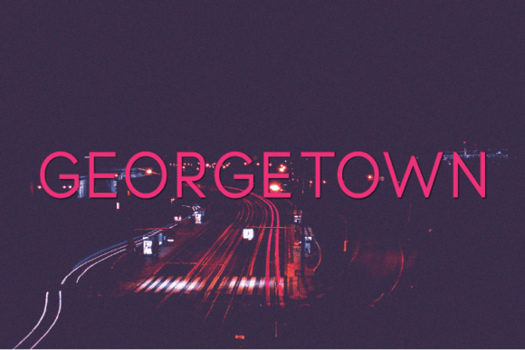 Georgetown: A Modern Typeface for Editorial Design
