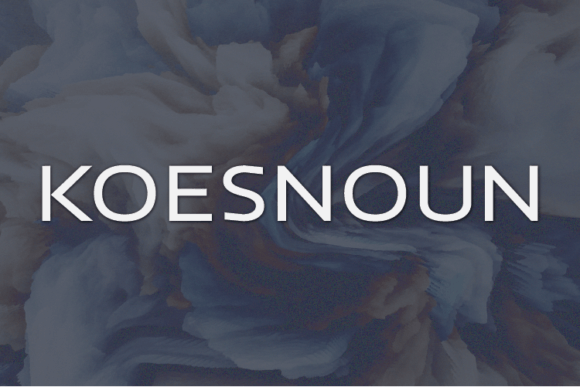 Koesnoun: A Font for Clear Campaigns