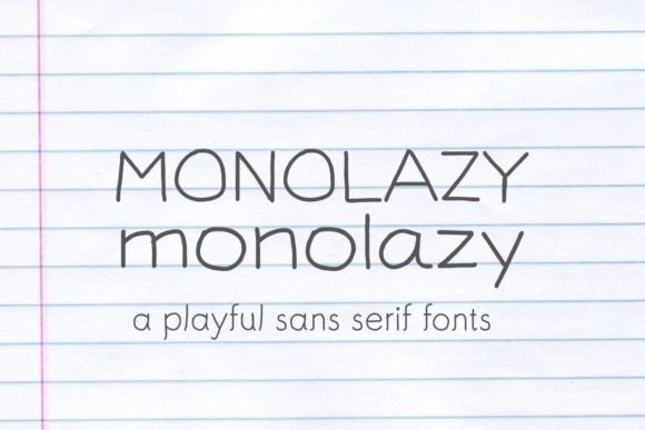 Monolazy Font: Modern Typography for Crafters