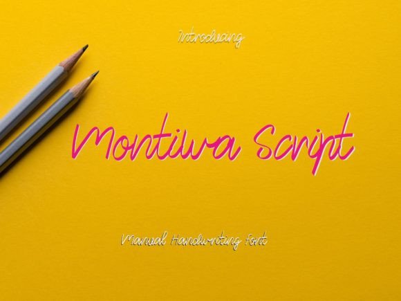 Montiwa: A Sweet Script Font