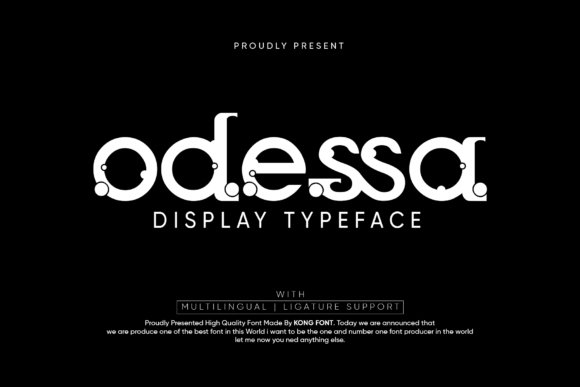 Odessa: A Playful Decorative Font for Handmade Labels & Printables