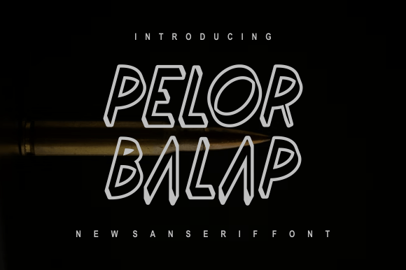 Pelor Balap Font Review