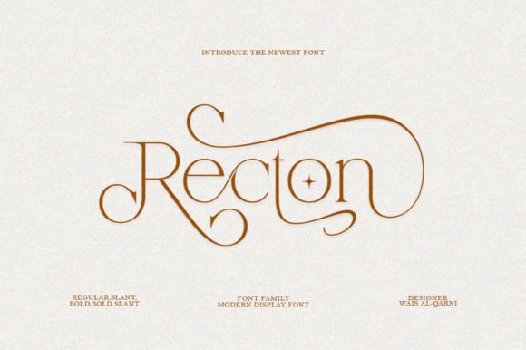 Recton: A Serif Font for Elegant Campaigns
