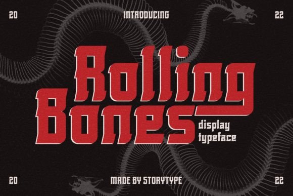 Rolling Bones: A Bold Font for Web Design