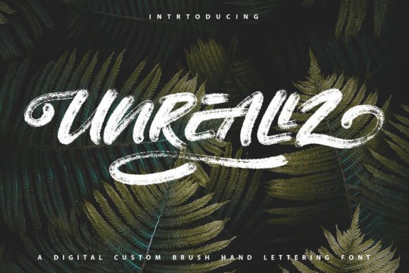 Unreallz: A Modern Handwritten Font